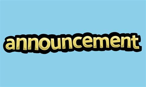 ANNOUNCEMENT: You .
